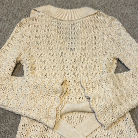 SPELL  Road to Paradise Knit Mini Dress in Wheat - Picture 11 of 12